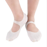 1 Pair Gel Sock with Hole Silicone Foot Care Tool Feet Protector for