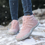 Womens Mens Waterproof Winter Barefoot Shoes Snow Boots Cotton Warm