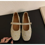 Summer Brand Mary Jane Shoes for Women Fashion Rivet Suede Classic
