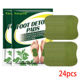 Detox Foot Patches Pads 12/24Pcs Natural Herbal Wormwood Artemisia