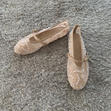 2026 Summer Women Mary Jane Shoes Embroidered Flower Brand Breathable