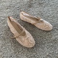2026 Summer Women Mary Jane Shoes Embroidered Flower Brand Breathable