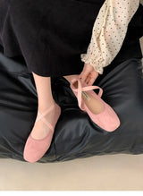 Ladies Ballet Shallow Flat Shoes Women's Retro Mary Jane Shoes Luxury
