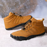 Womens Mens Waterproof Winter Barefoot Shoes Snow Boots Cotton Warm