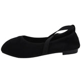 Ladies Ballet Shallow Flat Shoes Women's Retro Mary Jane Shoes Luxury